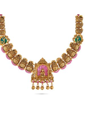 Fancy Antique Lakshmi Necklace-hover