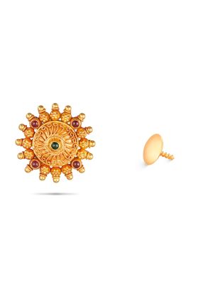 Gold Flower Earring-hover