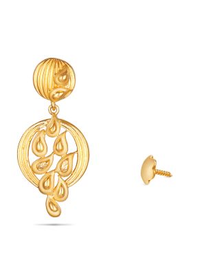 Leaf Gold Earring-hover