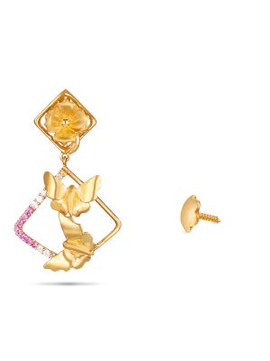 Butterfly Gold Earrings-hover