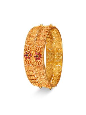 Glorious Temple Gold Bangle-hover