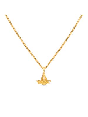 Tirupathi Balaji Gold Pendant-hover