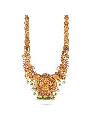 Antique Lakshmi Bridal Haram-hover