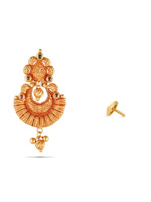 Elegant Floral Gold Earring-hover