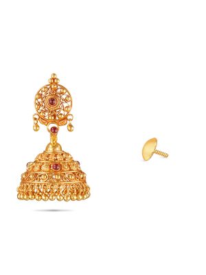 Gold Jhumka Earring-hover