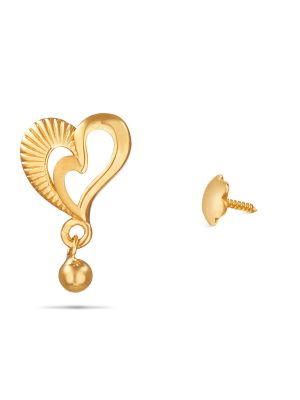 Enduring Heart Gold Drop Earring-hover