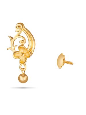 Gold Flower Earring-hover