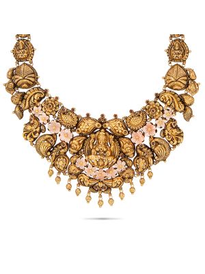 Floral Lakshmi Gold Choker-hover