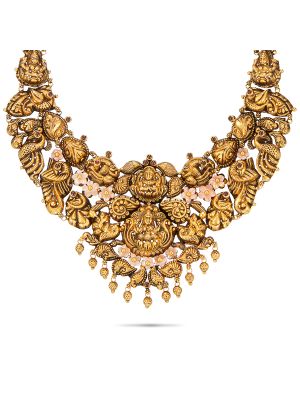 Floral Gold Nagas Necklace-hover