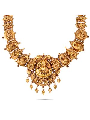 Intricate Gold Temple Necklace-hover