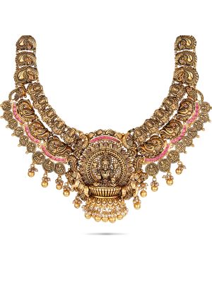 Stunning Gold Antique Necklace-hover