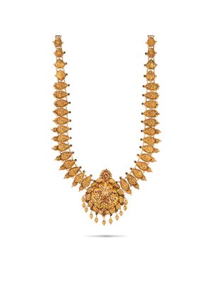 Intricate Leaf Pattern Gold Malai-hover