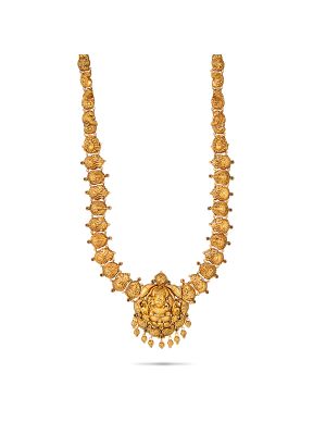 Lakshmi Motif Gold Malai-hover