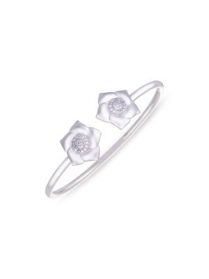 Stylish Flower Silver Ghadi-hover