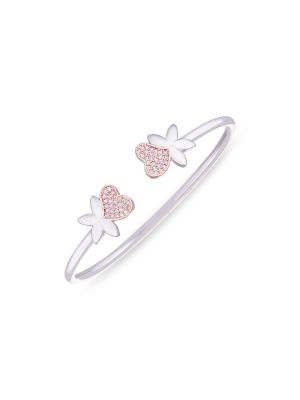 Elegant Heart Design Silver Ghadi-hover