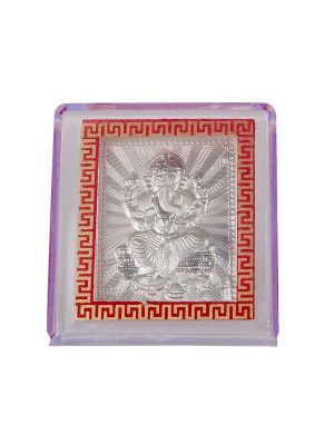 Ganesh Silver Frame-hover