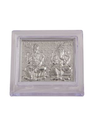 Lakshmi Ganesh Silver Frame-hover