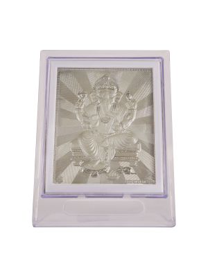 Ganesh Silver Frame-hover