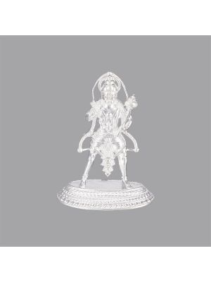 Silver Lord Hanuman idol-hover