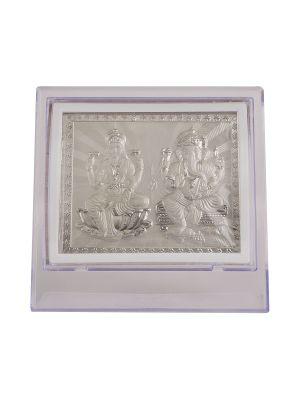 Lakshmi Ganesh Silver Frame-hover