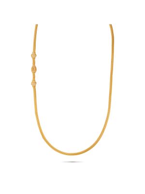 Gold plated silver mogappu chain-hover