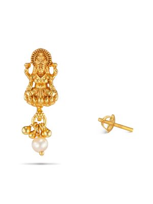 Pearl drop Lakshmi earring-hover