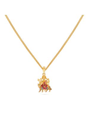 Gold Durga Pendant-hover