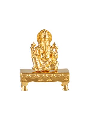 Gold Ganesh Idol-hover