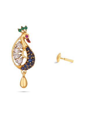 Mesmerising Peacock Earring-hover