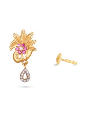 Enchanting Floral Earring-hover