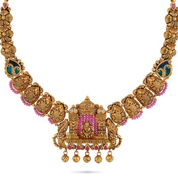 Lakshmi Gold Necklace-hover