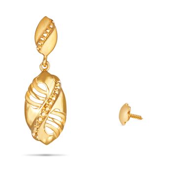 Gold Dangle Earrings-hover