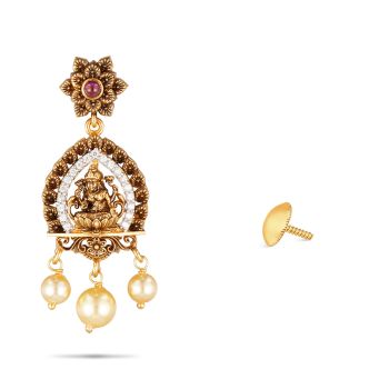 Lakshmi Gold Earring-hover