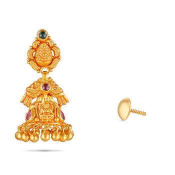 Gold Flower Earring-hover