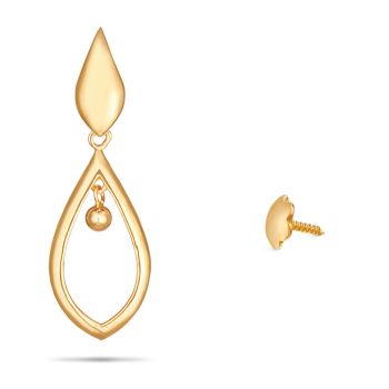 Hanging Gold Earrings-hover