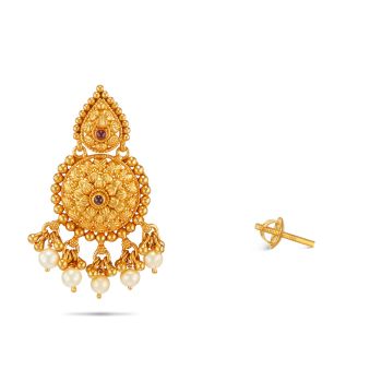 Antique temple earring-hover