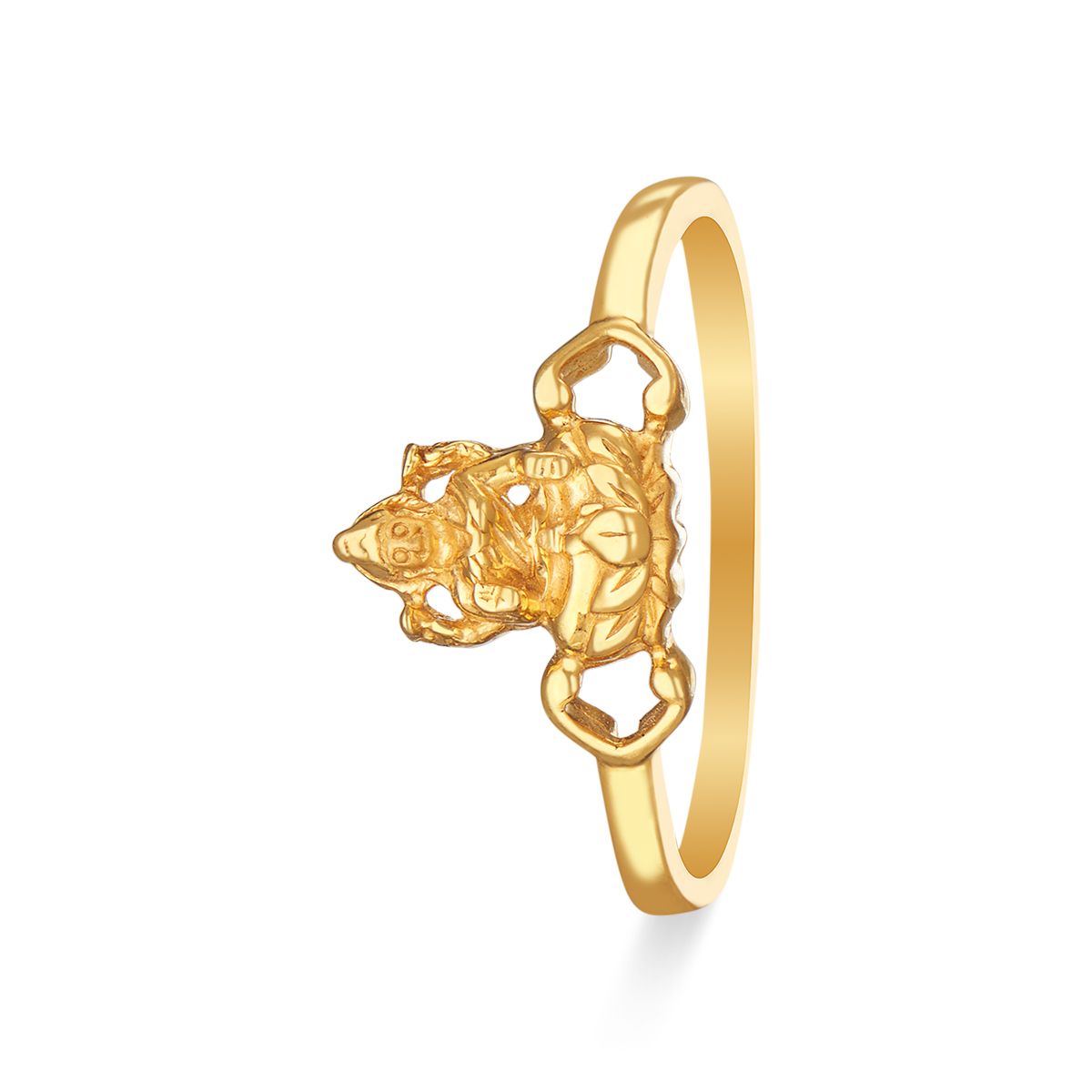 3D Lakshmi shine finger ring | Adorna
