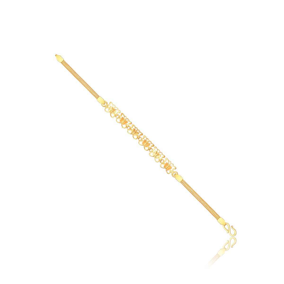 1 Gram Gold Plated With Diamond Sparkling Design Bracelet For Ladies -  Style A200 – Soni Fashion®