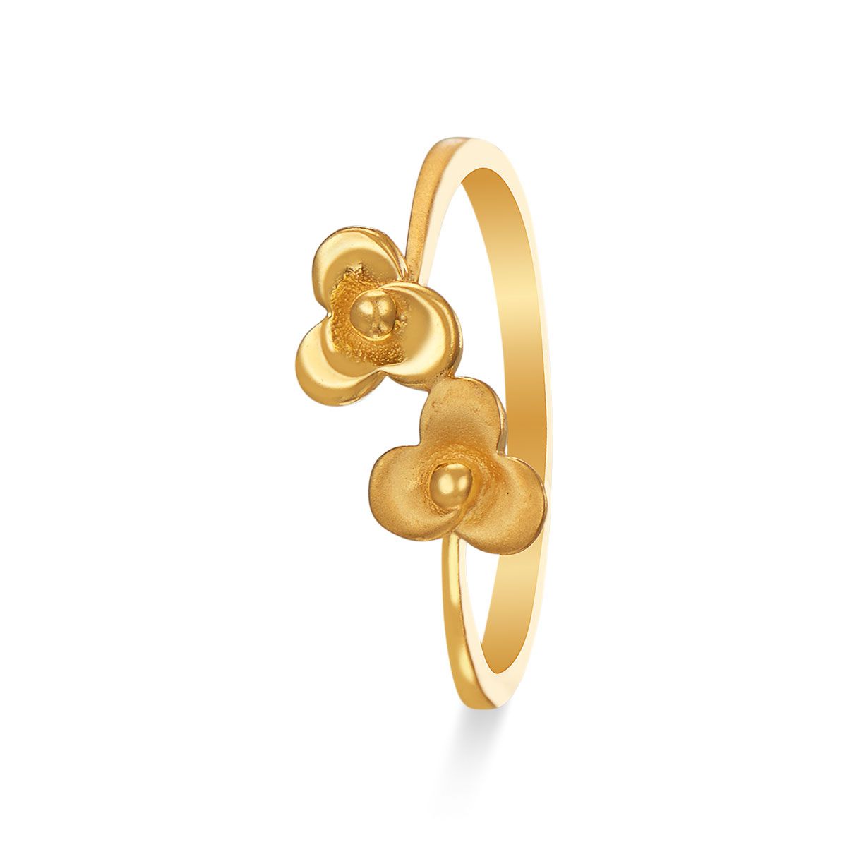 Beautiful Hibiscus 22K Gold Flower Ring – Andaaz Jewelers