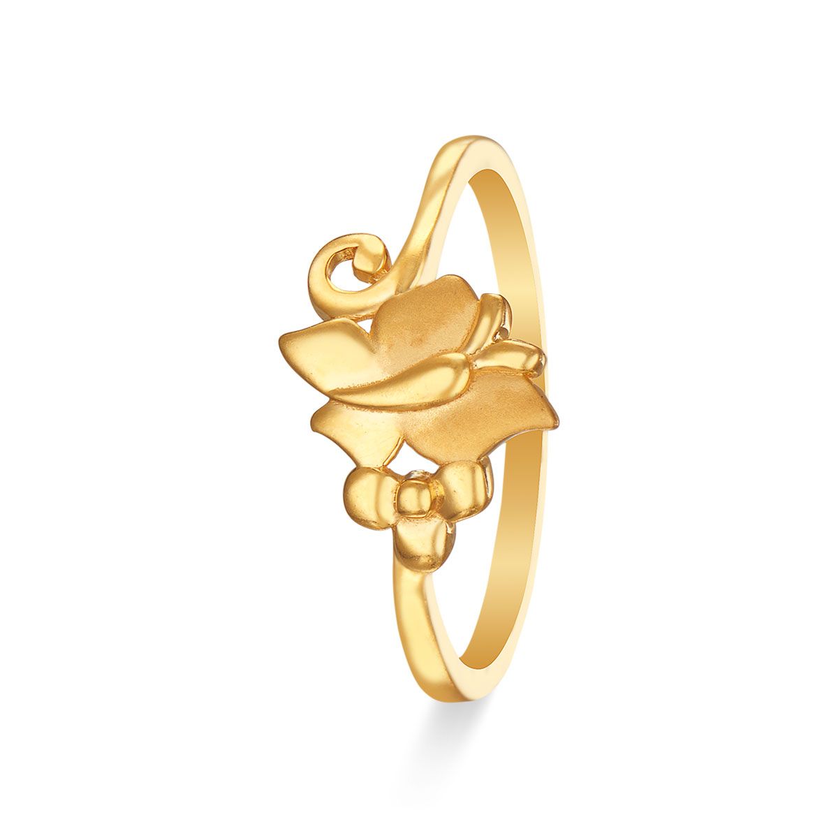 Golden Sparkling Butterfly Ring – KIMARA