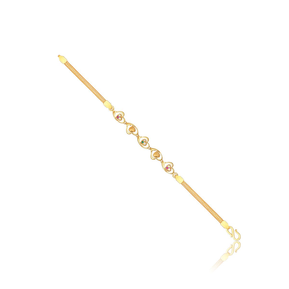 Golden Oval Delight Bracelet – GIVA Jewellery