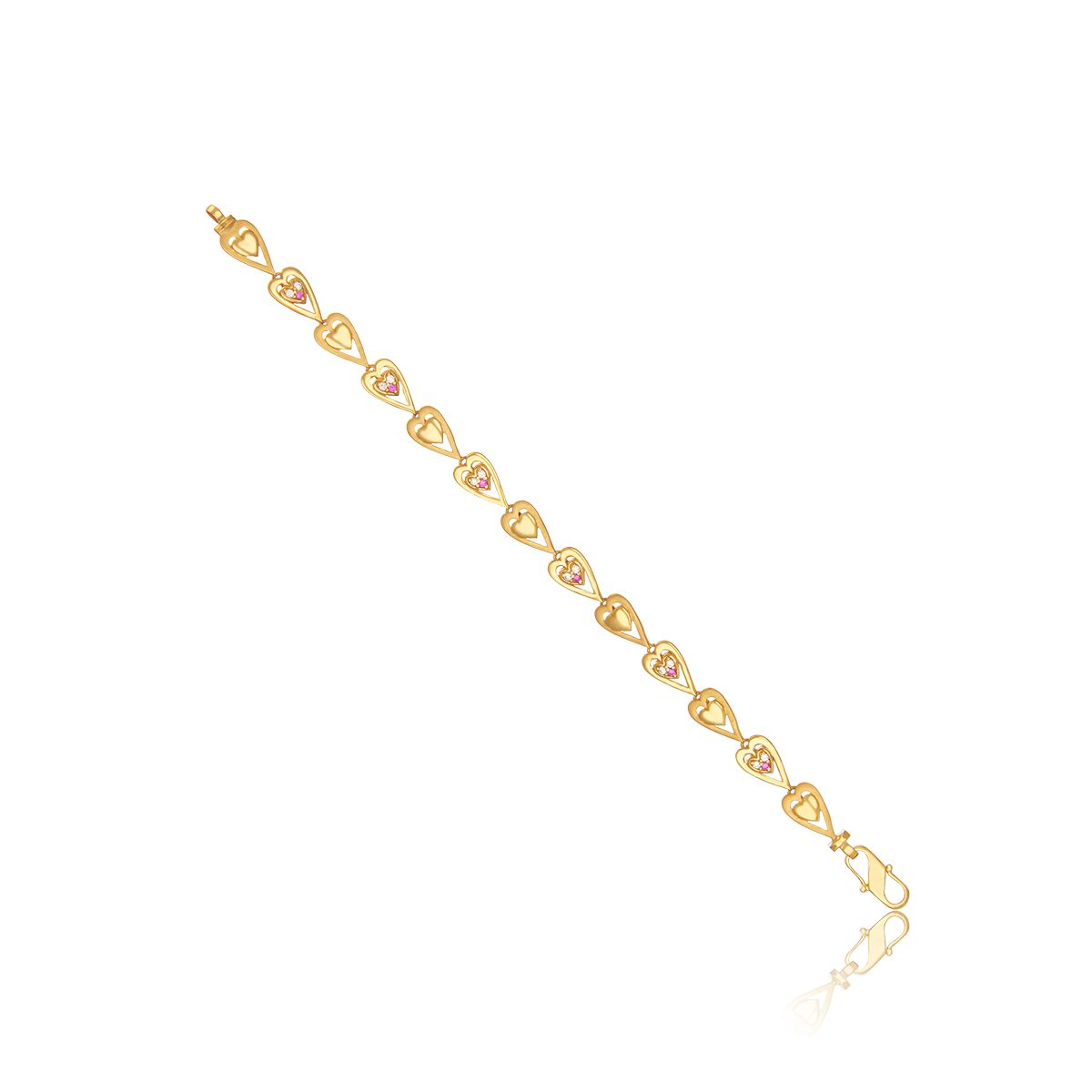 14K Polished Fancy Link w/1in ext. Bracelet LF1876-7.5 | W.P. Shelton  Jewelers | Ocean Springs, MS