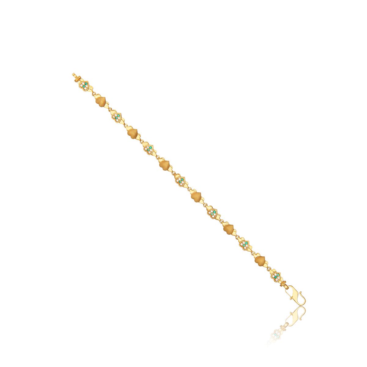 Beautiful Value For Money Gold Bracelet Designs In Copper metal online  B25233