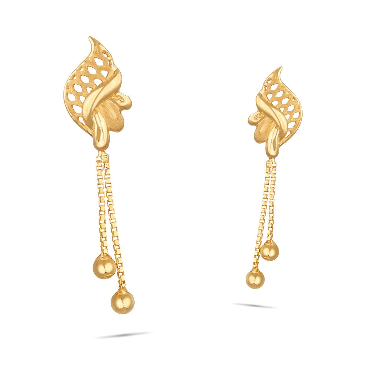 Mia by Tanishq 14 KT Yellow Gold Diya Diamond Drop Earrings Yellow Gold  14kt Drop Earring Price in India - Buy Mia by Tanishq 14 KT Yellow Gold  Diya Diamond Drop Earrings