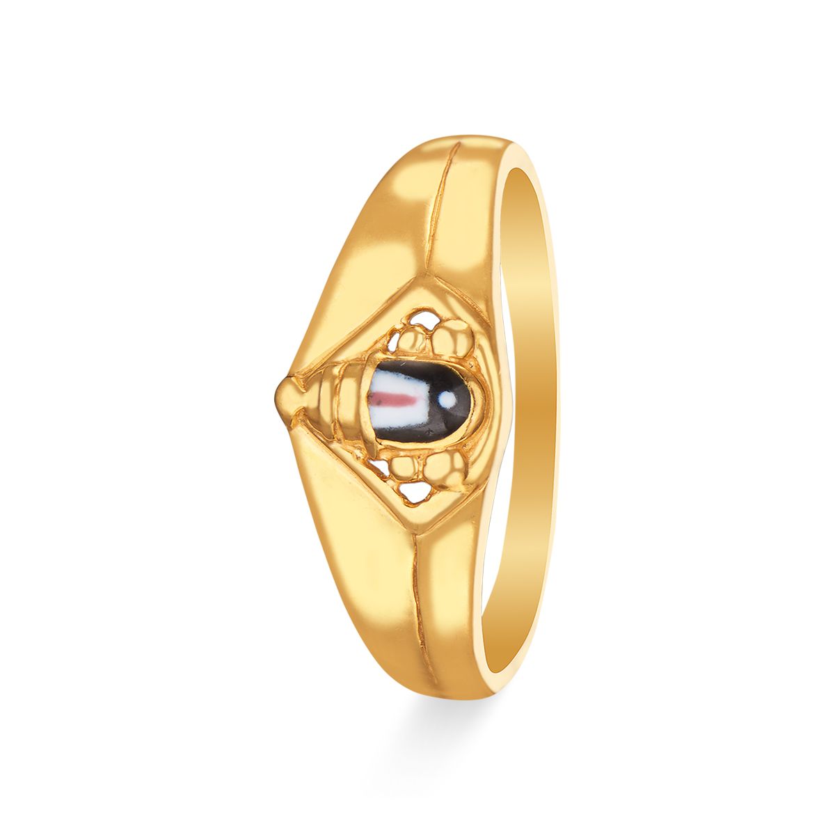 22K Gold 'Balaji' Ring For Men - 235-GR6682 in 5.450 Grams