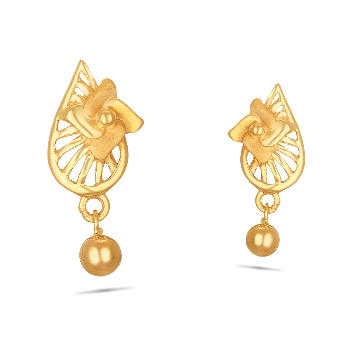 Daily wear gold earring | Gold earrings designs, Gold earrings, Designer  earrings