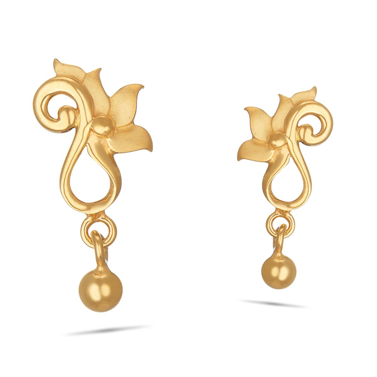 Stunning Flower Gold Earring