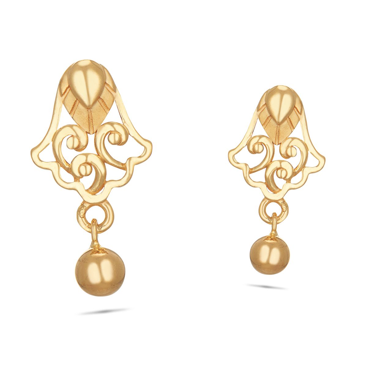 Thangamayil jewellery store gold earring collections