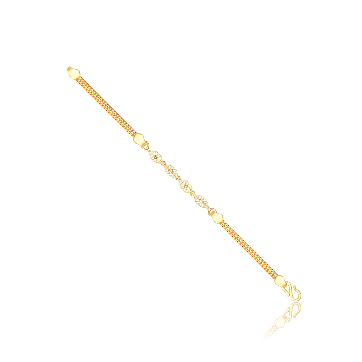 Multi-Colored Dainty Orb 22k Gold Bracelet – Andaaz Jewelers
