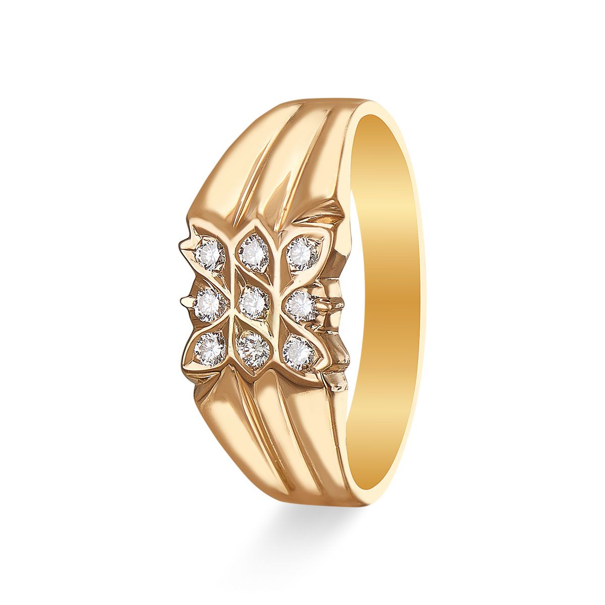 Real 10k Indian Head Yellow Gold Men's Ring Diamond Cut, Pinky Thick b –  Globalwatches10